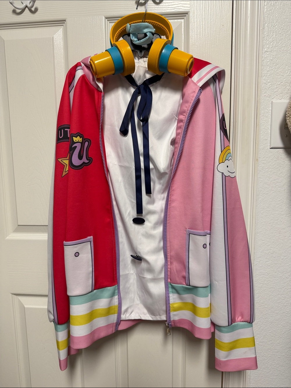 Onepiece movie Red Uta Costume Jacket, dress and headset